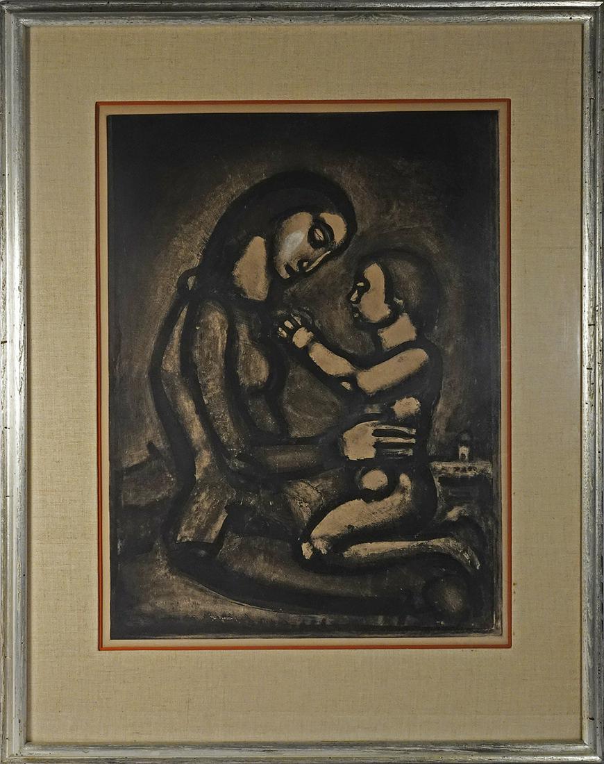 Georges Rouault aquatint etching on paper (1 of 2)