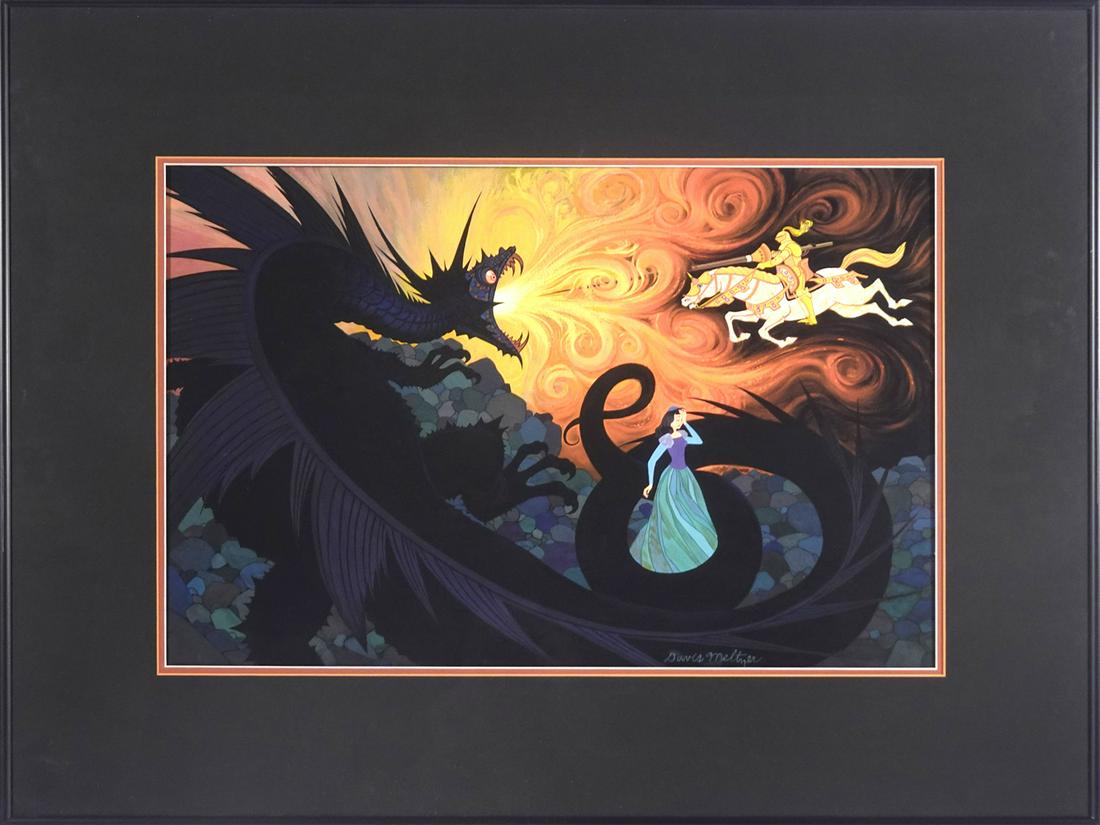 Davis Meltzer gouache on illustration board (1 of 3)