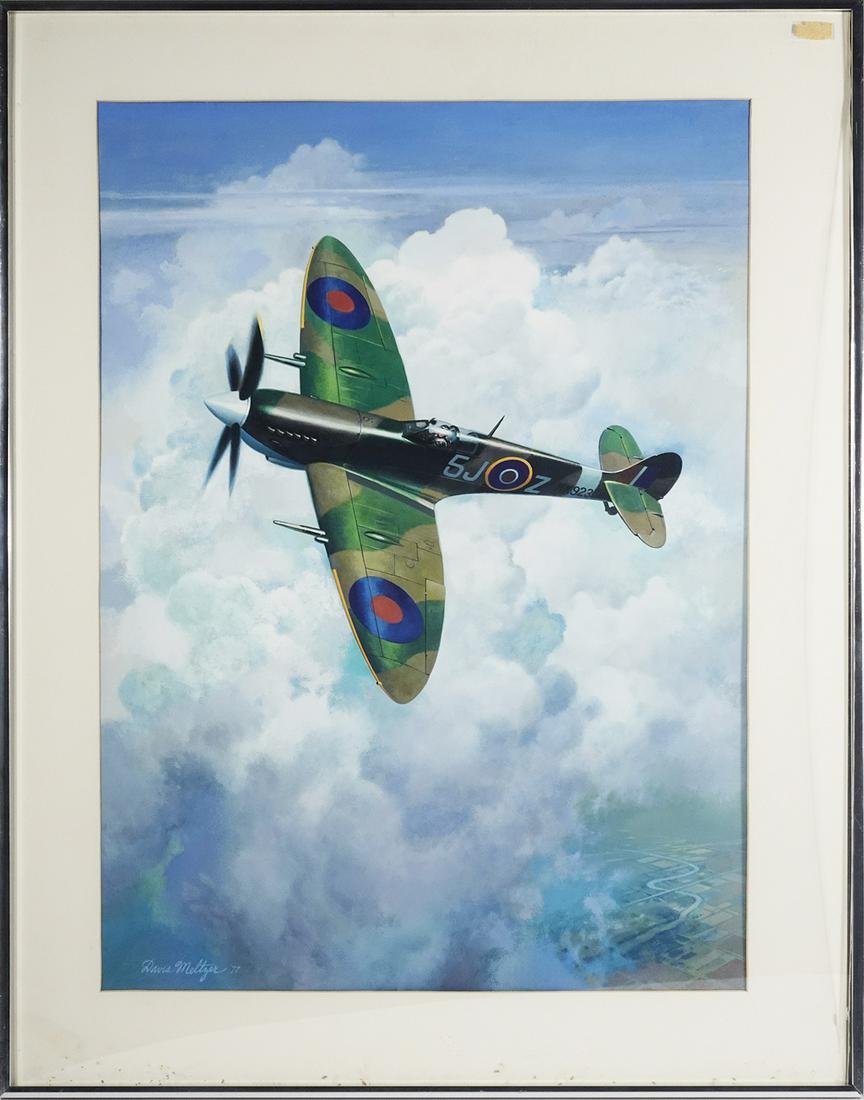 Davis Meltzer opaque watercolor on paper (1 of 3)