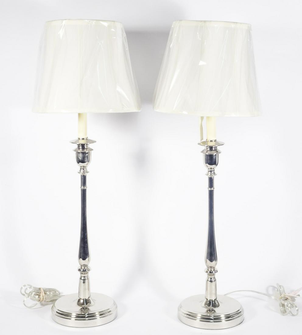 Pair of Ralph Lauren candlestick lamps (1 of 3)