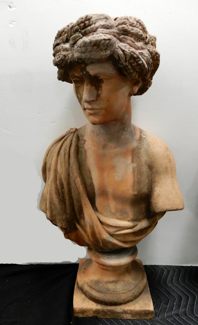 Continental terra cotta bust (1 of 2)