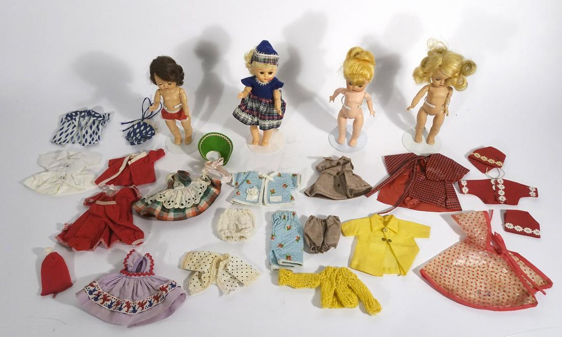 Vintage 1950's group of hard plastic Nancy Ann Muffie (1 of 11)