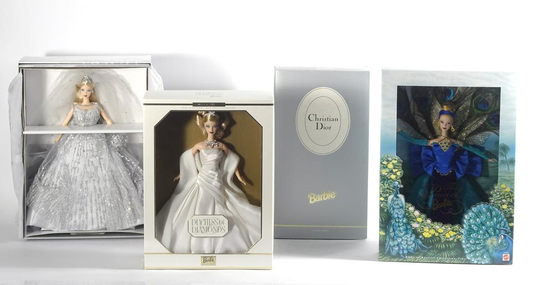 Four special edition Barbies mint in original boxes (1 of 2)