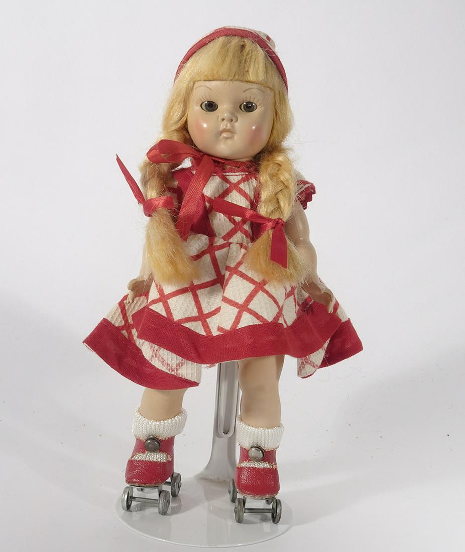 Vogue hard plastic strung Ginny 1950 Roller Skater (1 of 4)
