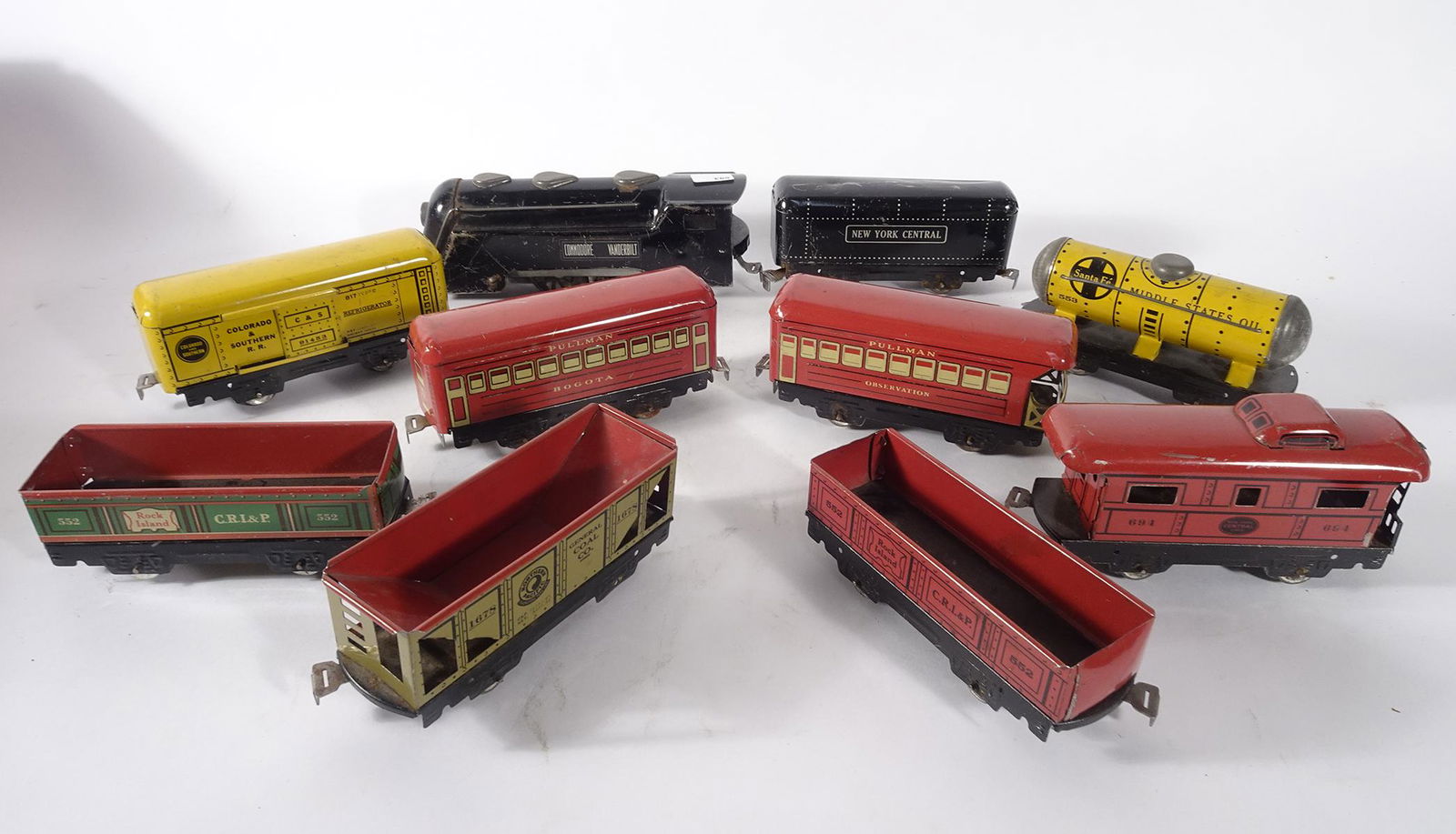 1950's Marx O-27 tin litho  train set (1 of 1)