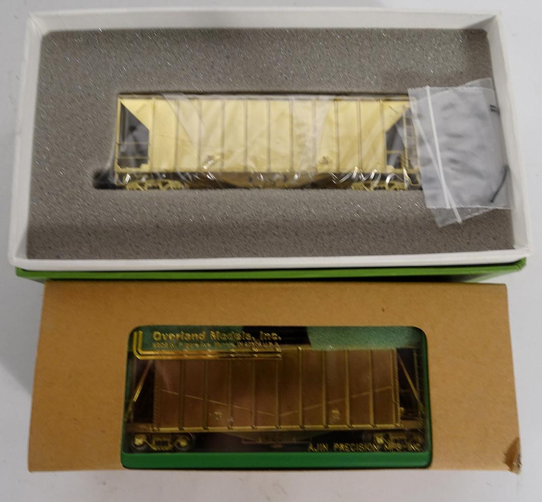 Two brass HO gauge Airslide Covered Hoppers in original (1 of 2)