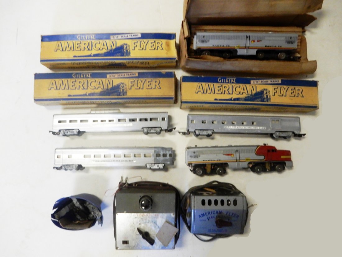 1950's American Flyer S gauge Santa Fe Passenger set (1 of 4)
