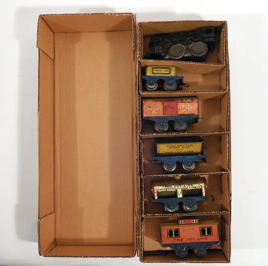 1920's Joy Line tin litho freight set (1 of 7)