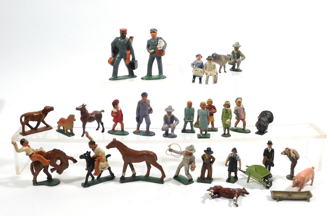 Vintage assorted metal figures and farm accessories (1 of 12)