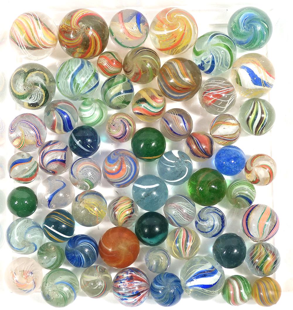 70 plus antique handmade German marbles (1 of 7)