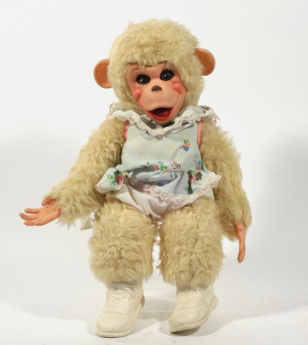 1950's Rushton Rubber Face Tippy Zippy Zip Girlfriend: 1950's Rushton Rubber Face Tippy Zippy Zip Girlfriend Howdy Doody Monkey in original outfit, hard to find, 17" x 8" x 4 1/2"
