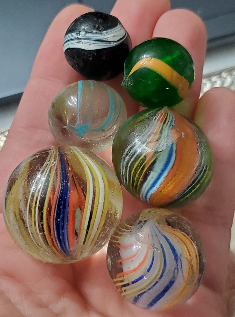 Antique Handmade German Marbles - 10