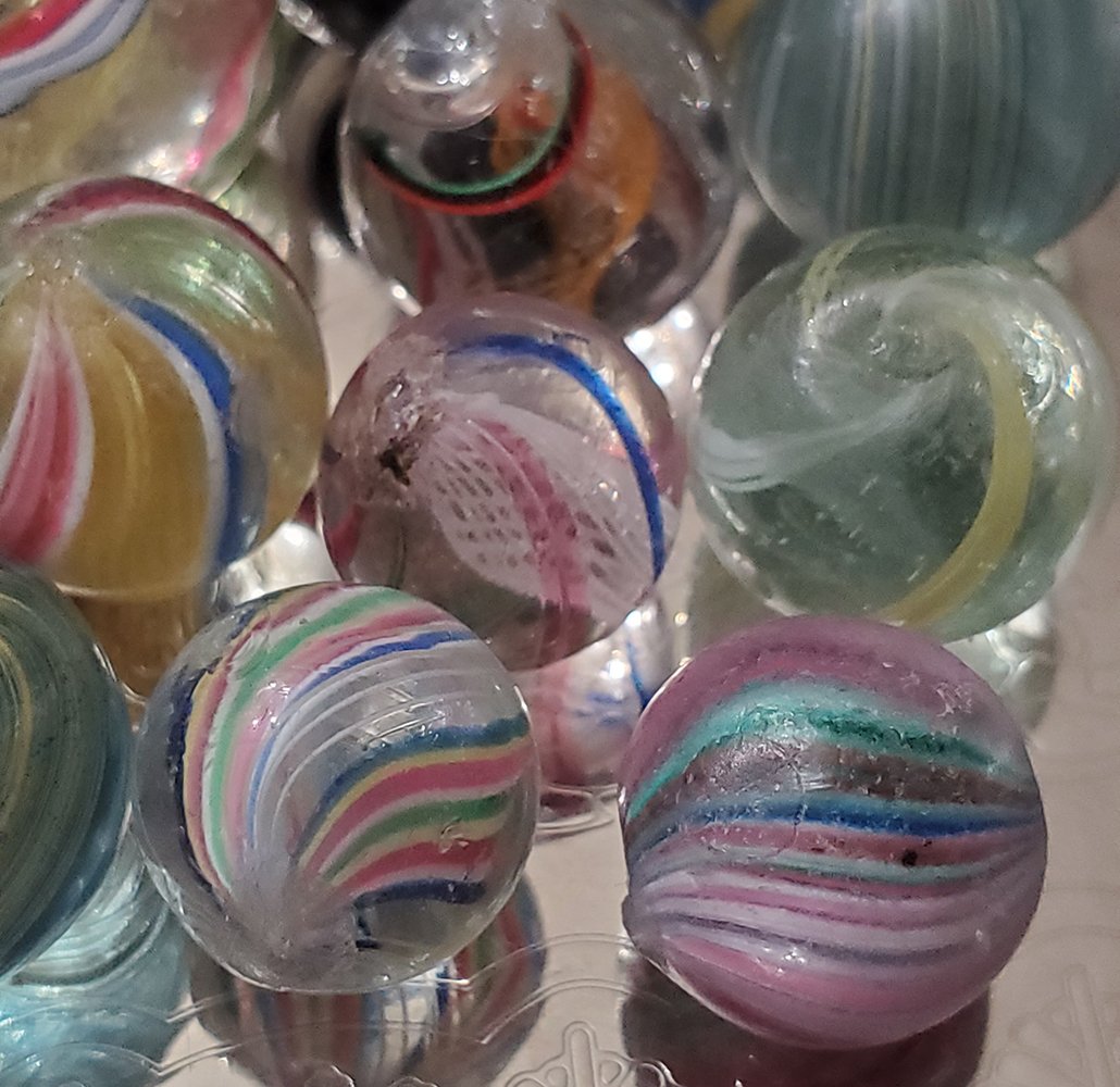 Antique Handmade German Marbles - 2
