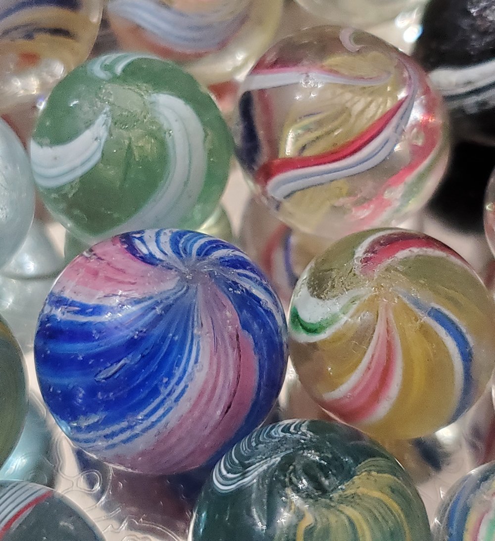 Antique Handmade German Marbles - 4