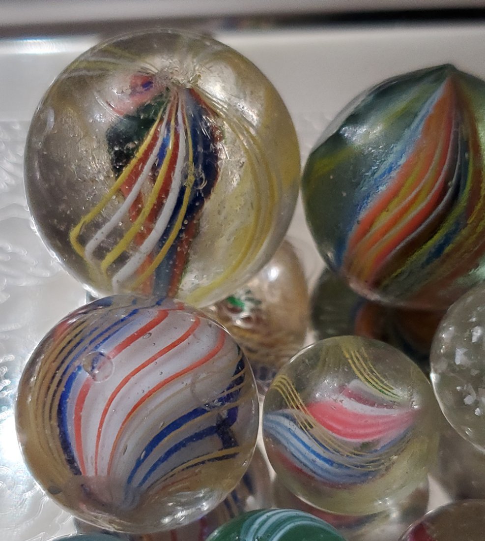 Antique Handmade German Marbles - 7