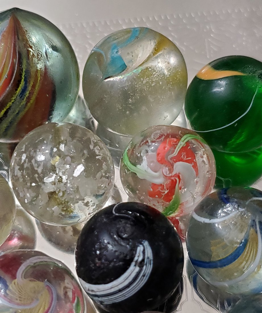Antique Handmade German Marbles - 9