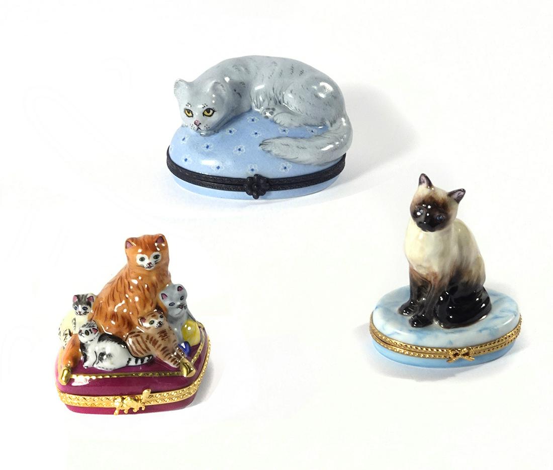 Limoges Peint Main Trinket Boxes (1 of 4)