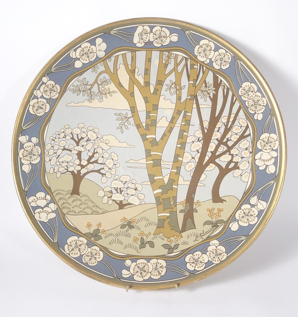 Mettlach Dogwood Trees Plaque (1 of 3)