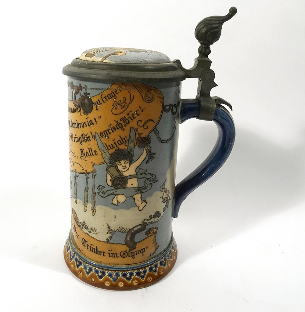 Mettlach Angel Serving Dinner and Beer Stein (1 of 3)