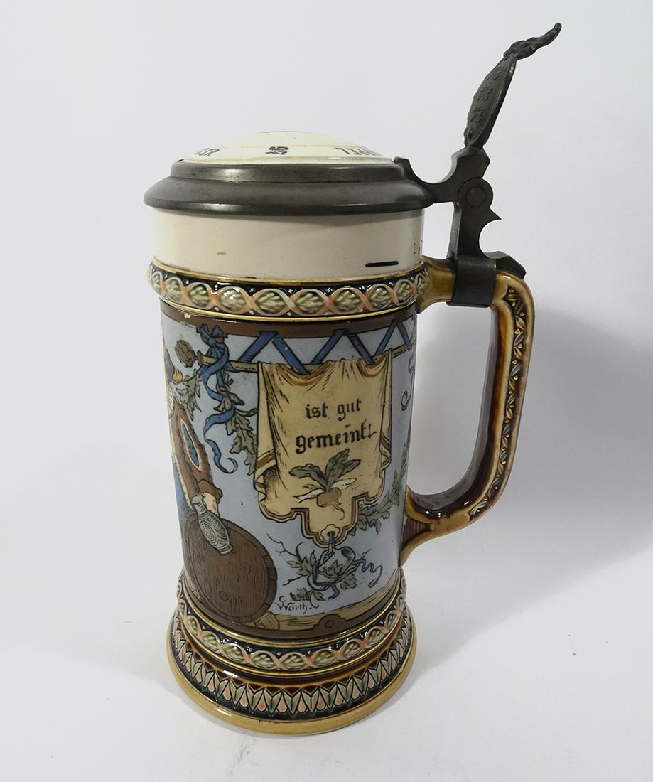 Mettlach Cavaliers Drinking Beer Stein (1 of 3)