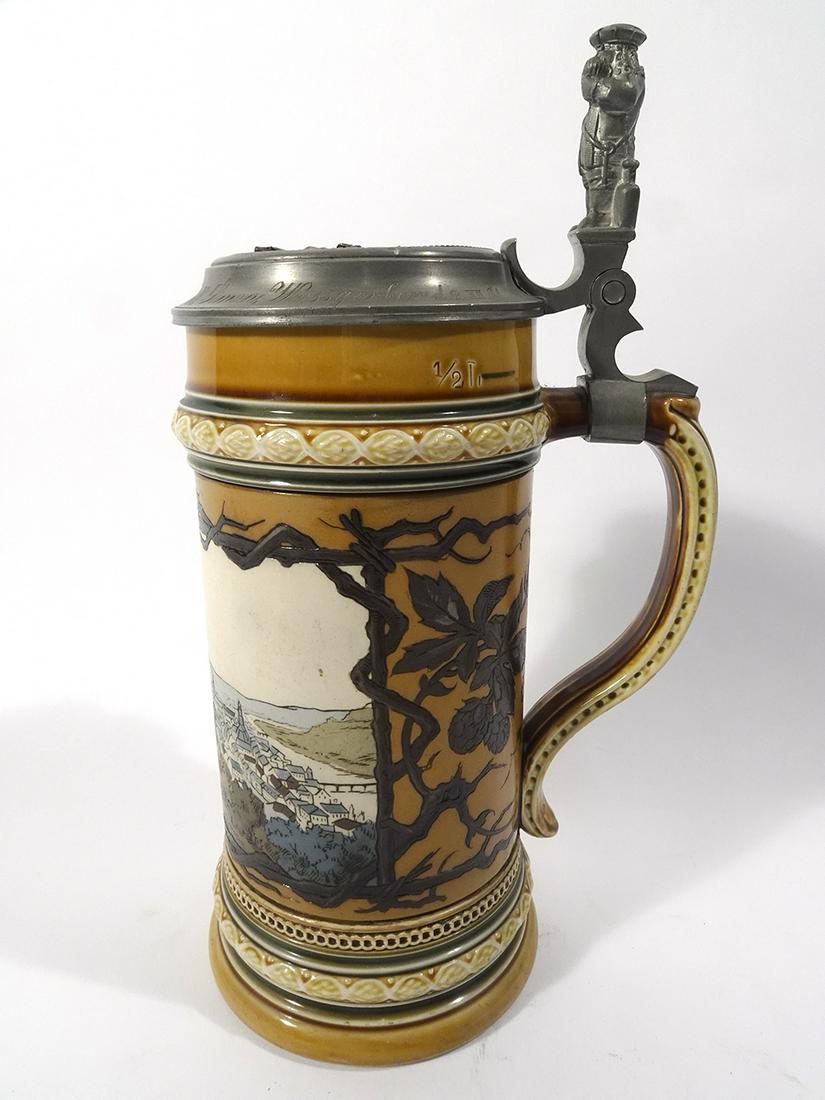 Mettlach Scene of Heidelberg Beer Stein (1 of 3)