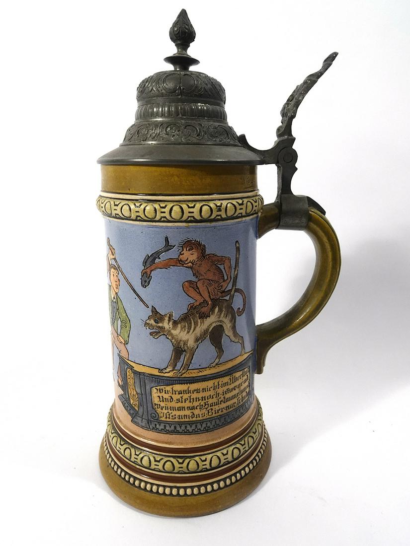 Hauber and Reuther German Beer Stein (1 of 3)