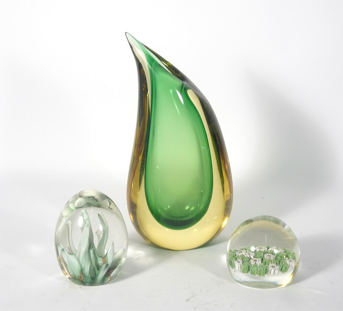 Three Piece Murano Glass Grouping (1 of 8)