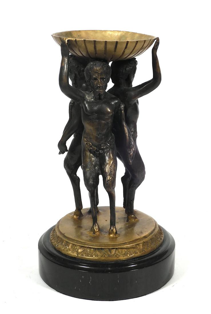 Bronze Three Figural Compote (1 of 2)