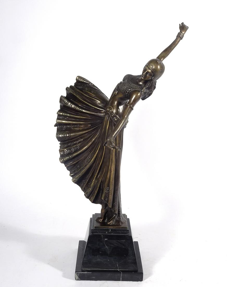 After Chiparus Bronze Female Sculpture (1 of 3)