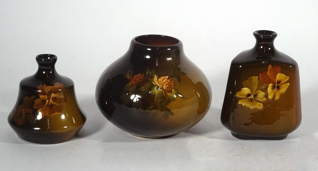 Three Piece Owens Art Pottery Grouping (1 of 7)