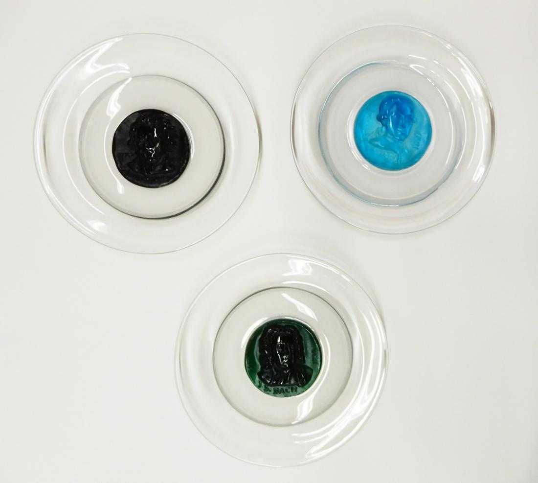 Daum Pate de Verre Composer Plates (1 of 2)