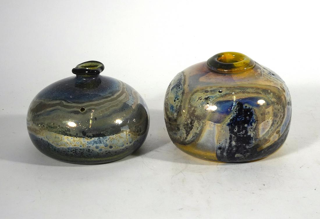 Samuel J Herman Art Glass Vase Grouping (1 of 3)