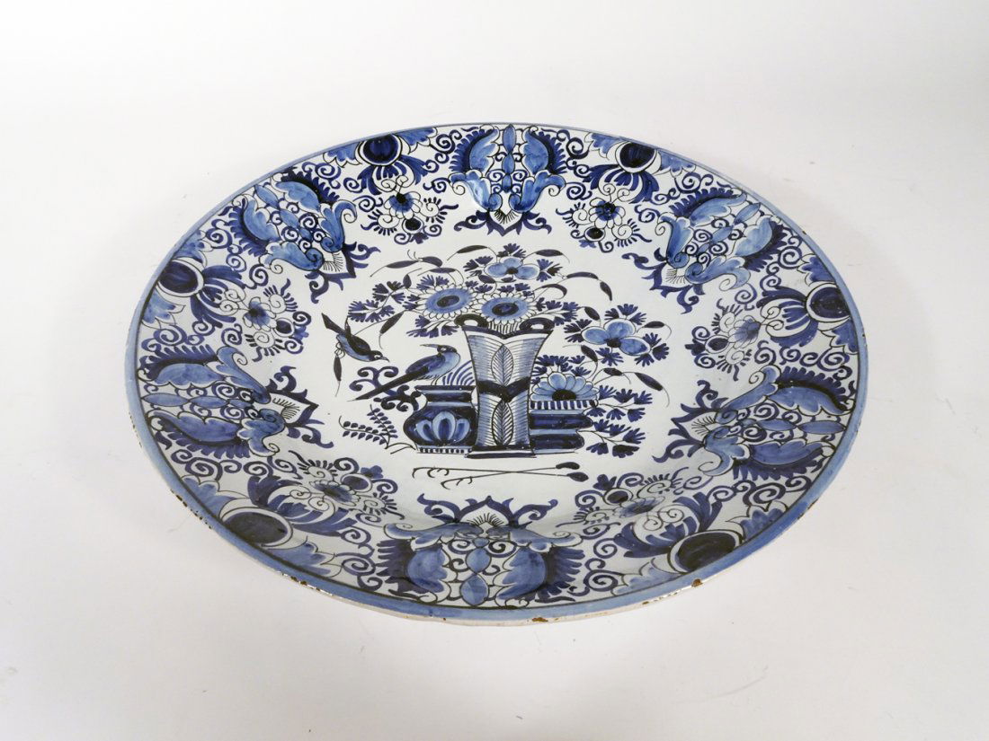 Antique Delft Pottery Wall Charger (1 of 2)