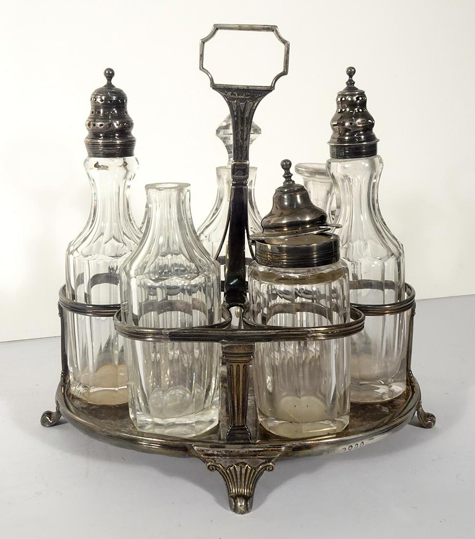 English Silver and Glass Castor Set (1 of 2)