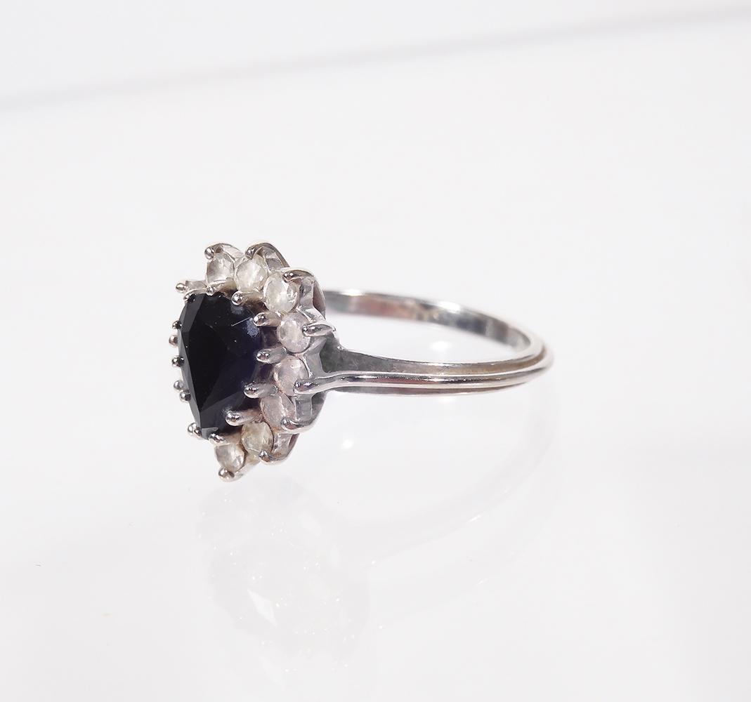 Pear Sapphire Diamond Ring (1 of 2)