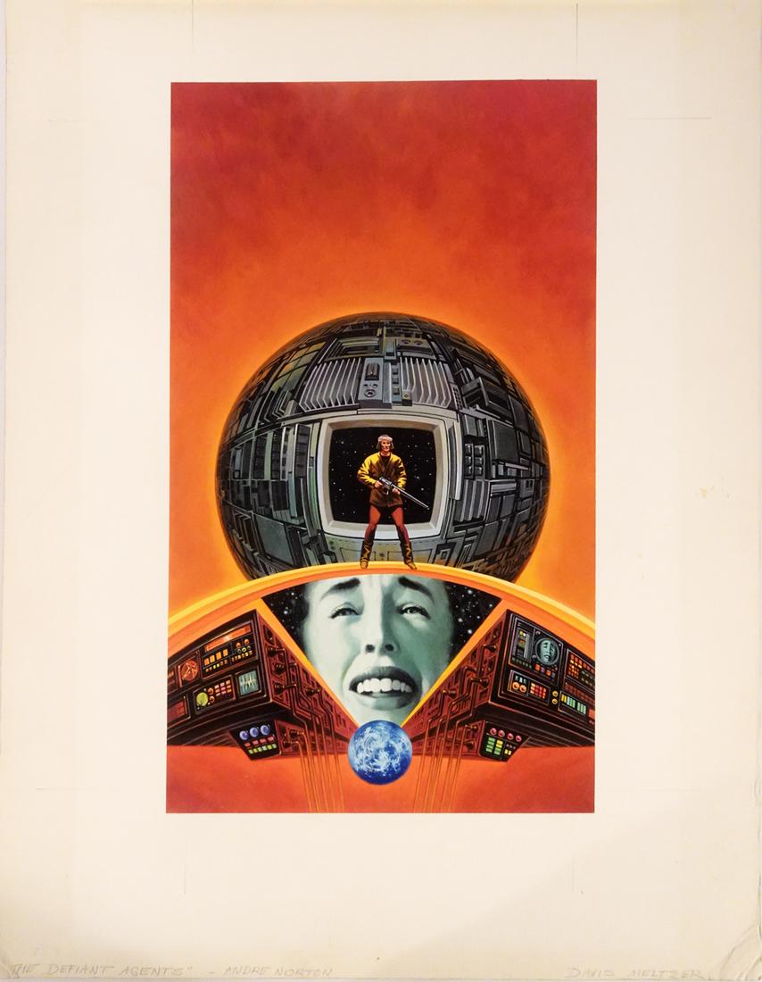 Davis Meltzer two gouaches on illustration board (1 of 4)