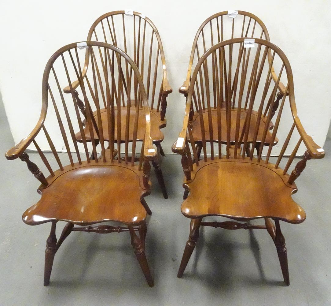 Set Of Four Frederick Duckloe Armchairs