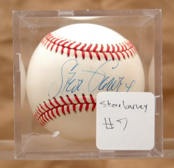 Autographed baseball, Steve Garvey, League Preside: Autographed baseball, Steve Garvey, League President Bud Selig