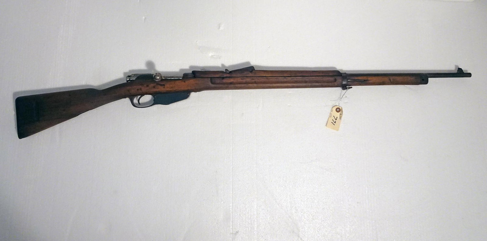 Hembrug Mauser Style German Rifle: Hembrug Mauser style German rifle, dated 1919, bolt action, 8mm? Caliber, 5 shot, internal magazine, serial number 1392, barrel length 32", overall length 50 3/4", C & R YES, Instacheck YES