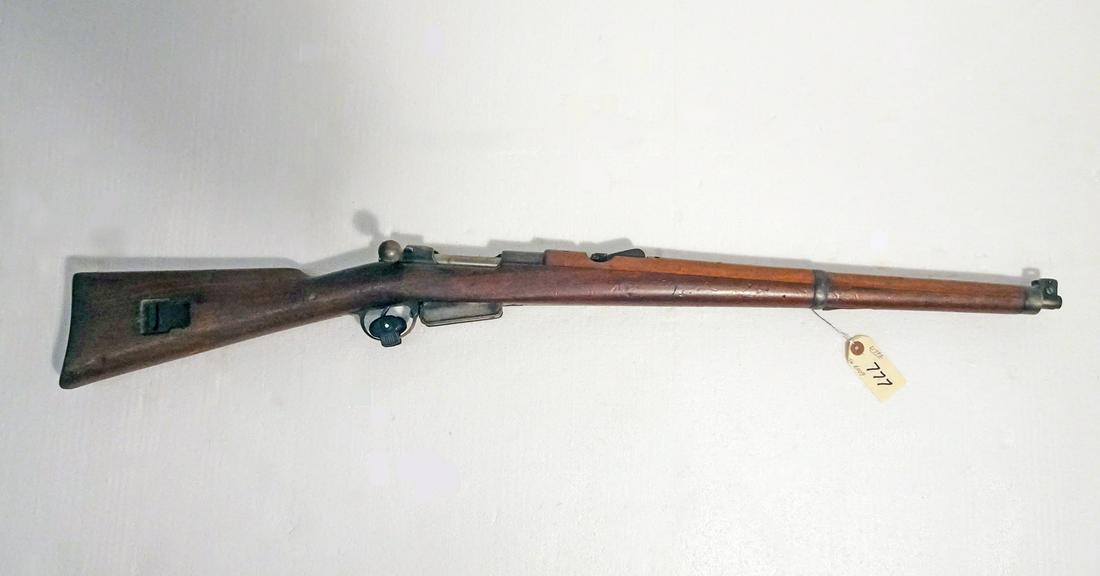Unknown Manufactured Military Rifle: Unknown manufactured military rifle, bolt action, .303? caliber, 5 shot, internal magazine feed, matching numbers, serial number 6009, barrel length 22", overall length 40", C & R YES, Instacheck YES
