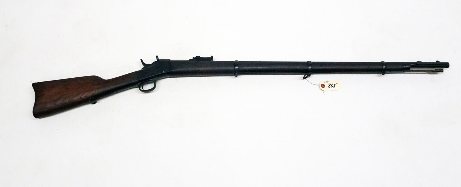 Browning 1874 Patent Date Black Powder Rifle: Browning black powder rifle, patent date March 18, 1874, rolling block, 7/16" bore caliber, barrel length 34 1/2", overall length 51", C & R NO, Instacheck NO