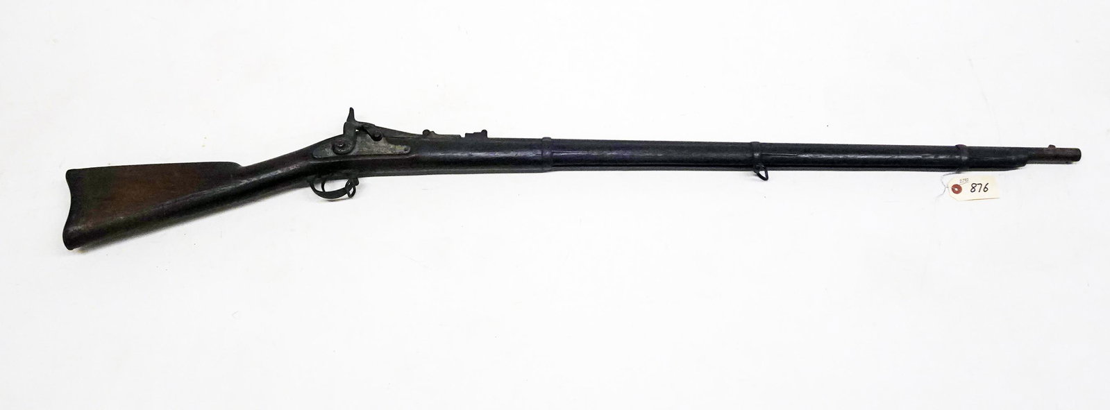 Springfield U.S. Model 1864 Black Powder Rifle: Springfield U.S. model 1864 black powder rifle, dated 1864, trap door action, .50-.70 caliber, serial number 1066?, barrel length 36", overall length 56", C & R N/A, Instacheck NO