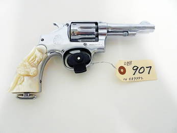 Smith & Wesson .38 Revolver with pearl handle grips