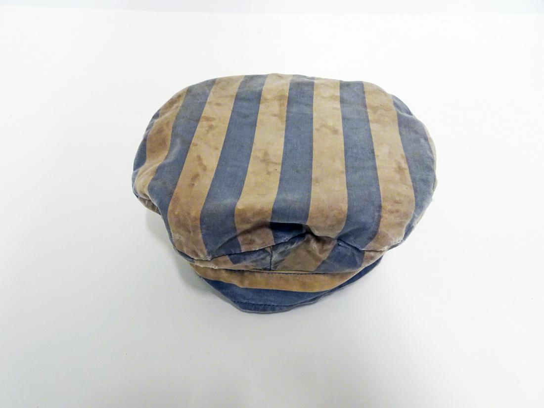 WWII Concentration Camp Cap: WWII concentration camp cap, number inside hat 20087