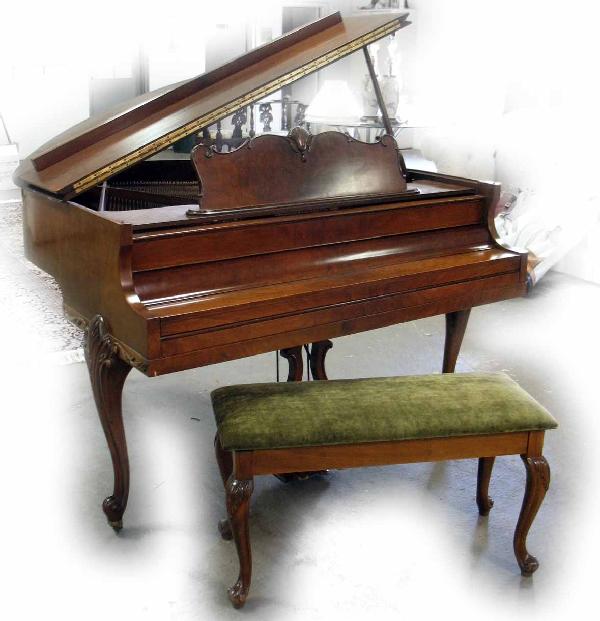 H.W. Perlman New York walnut cased Louis XV style
