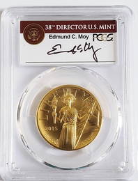 2015 W $100.00 High Relief First Strike .9999 Fine Gold