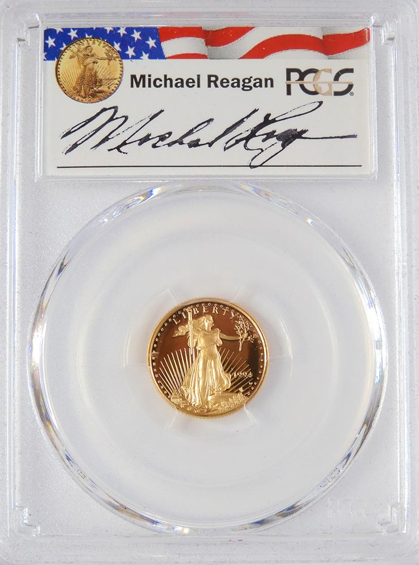 1994-W Five Dollar Gold Eagle. Reagan Signed (1 of 4)