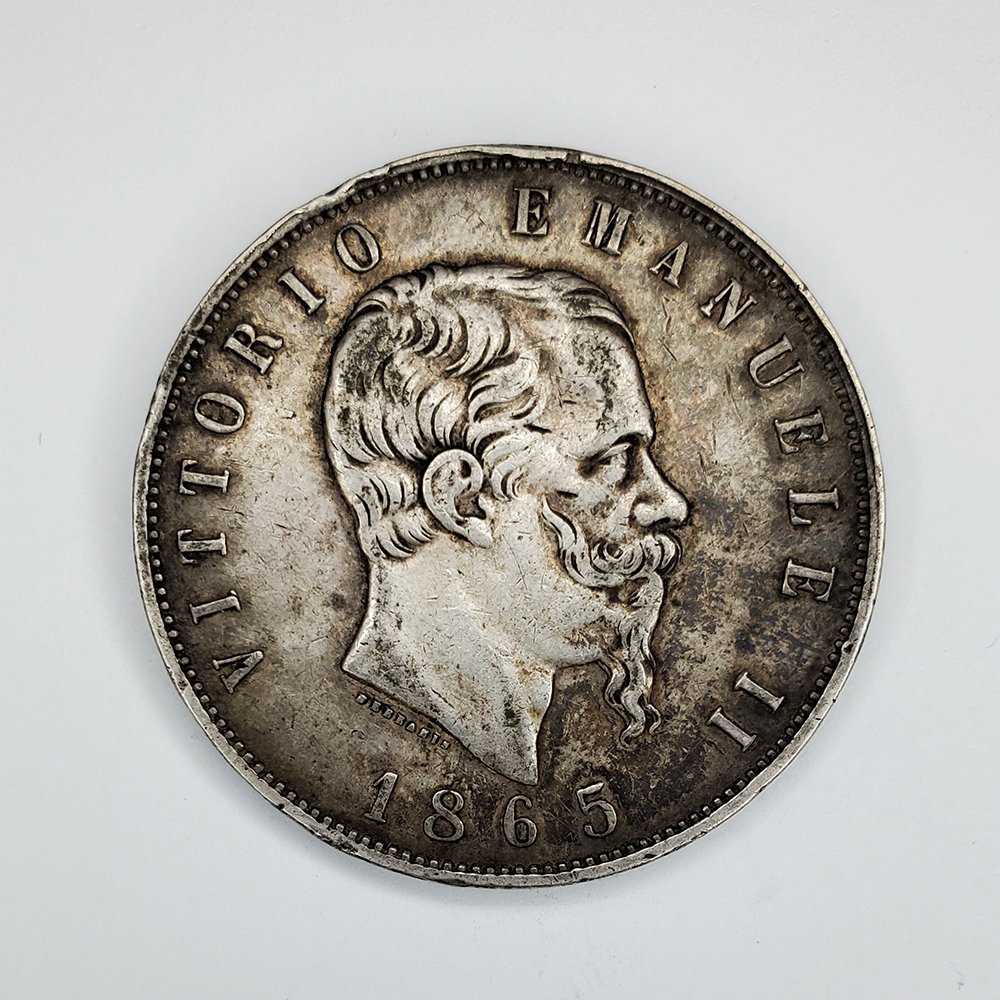 1865 Vittorio Emanuele II Silver L 5 (1 of 2)