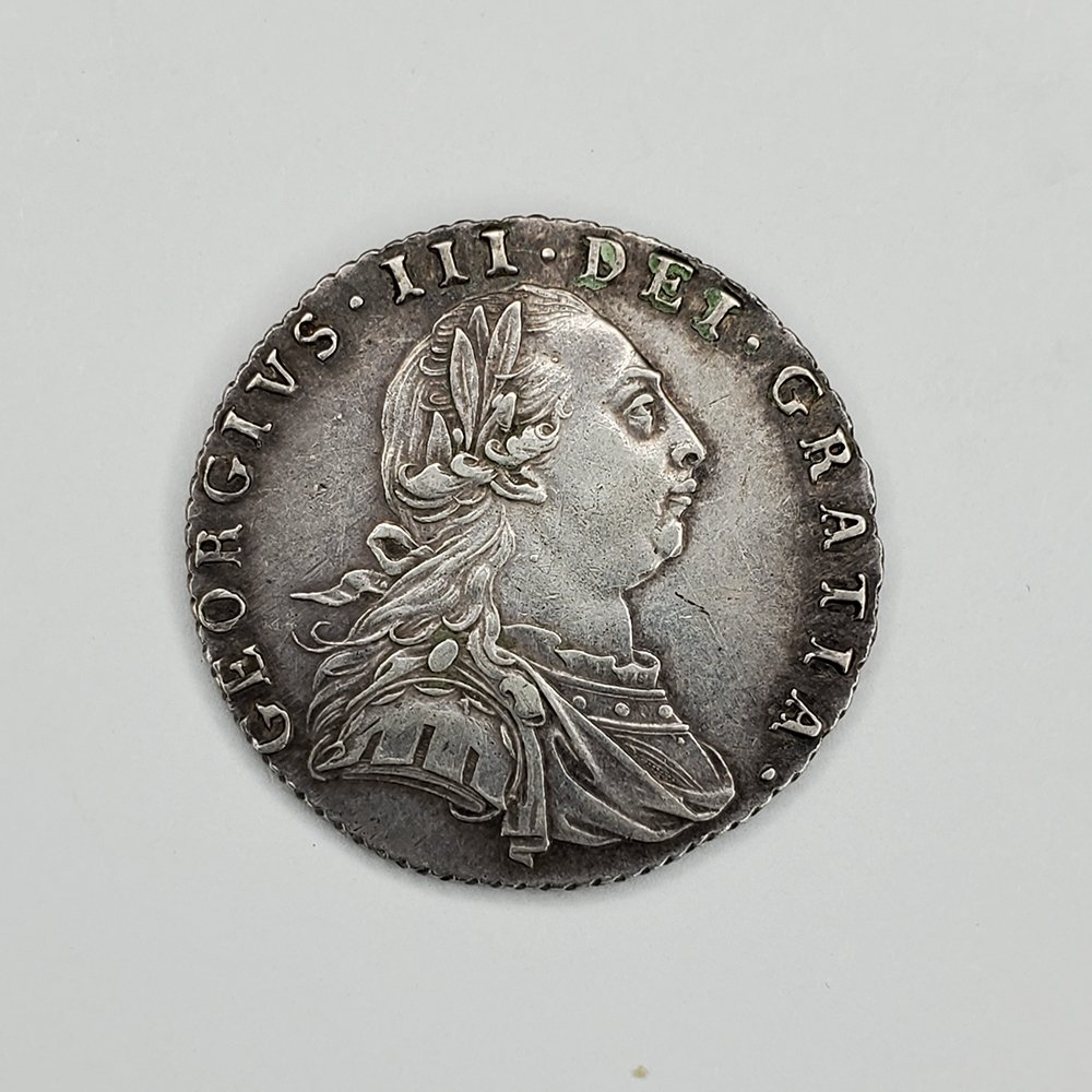 1787 George III Sixpence (1 of 2)