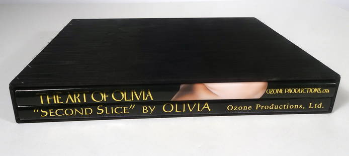 Olivia De Berardinis Signed Book Set: Olivia De Berardinis signed two volume hardback book set with slipcase, Let Them Eat Cheesecake and Second Slice Special Limited Edition signed and numbered #1216/1500 by the author